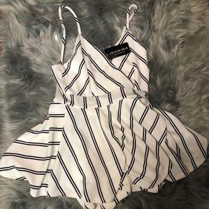 White Fashion nova romper size M